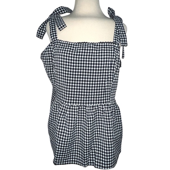 Skies Are Blue Tops - Skies are Blue Gingham Flowy Blouse